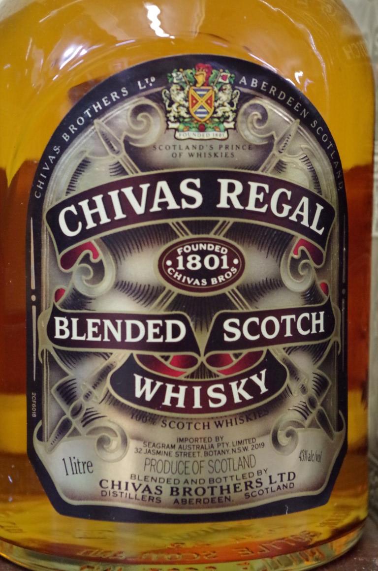 Two bottles of whisky, comprising: a 1 litre Chivas Regal 12 year old blended; and a 35cl - Image 3 of 3