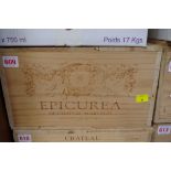 A case of twelve 75cl bottles of Epicurea de Chateau Martinat, 2000, in owc. (12)PLEASE NOTE: