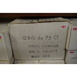 A case of twelve 75cl bottles of Crozes Hermitage, Dom de Thalabert, 1983, in oc. (12)PLEASE NOTE: