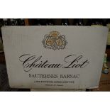 A case of twenty-four 37.5cl bottles of Chateau Liot, 2001, in oc. (24)