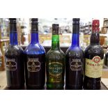 Five various bottles of sherry, to include: a 1 litre Harvey's Bristol Cream. (5)