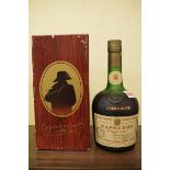 A 24 fl.oz bottle of Courvoisier Napoleon Old Liqueur cognac, 1960s bottling, No. HC0757, in card