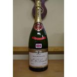 A 150cl magnum bottle of Lenoble Brut Reserve 1979 vintage champagne.