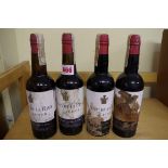 Four half bottles of Jerez Oloroso Viejisimo sherry, Antonio de la Riva, 1940s bottlings. (4)