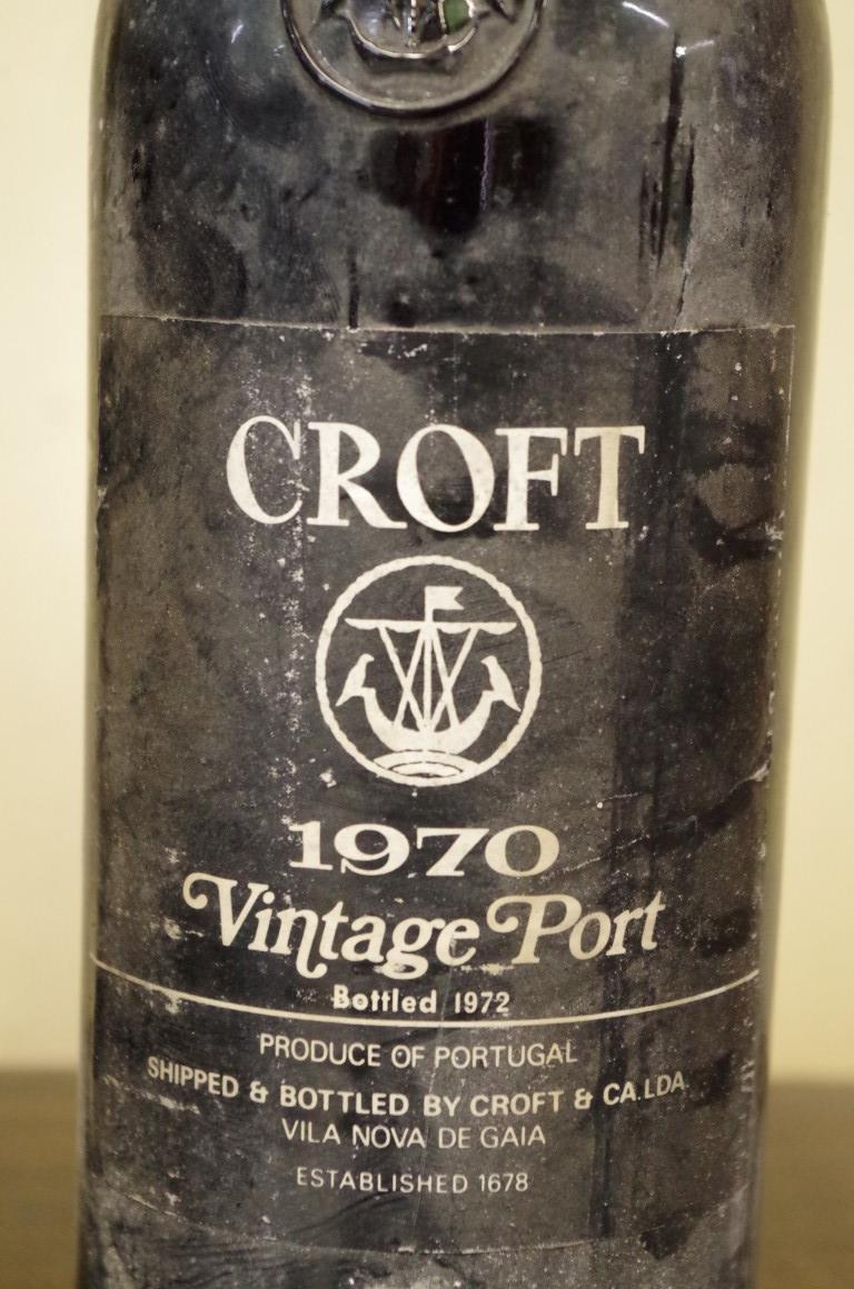 Two 75cl bottles of Croft 1970 vintage port. (2) - Image 2 of 3