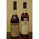 Two 70cl bottles of cognac, comprising: The Wine Society Fine Old 10 year old; and a Maison