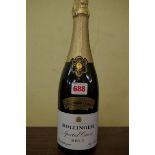 A 75cl bottle of Bollinger Special Curvee Brut NV Champagne.