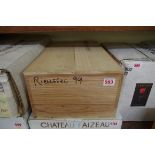 A case of twelve 37.5cl bottles of Chateau Rieussec, 1999, in owc. (12)PLEASE NOTE: ADDITIONAL VAT