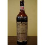 A bottle of Clois Saint Andre Pomerol 1949, Belgian bottled.