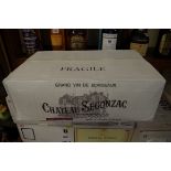 A case of twelve 75cl bottles of Chateau Segonzac Vielles Vignes, 1998, in oc. PLEASE NOTE: