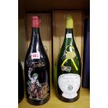 Two 150cl magnum bottles of wine, comprising: Evelyne et Francois Martineau Anjou Rouge; and