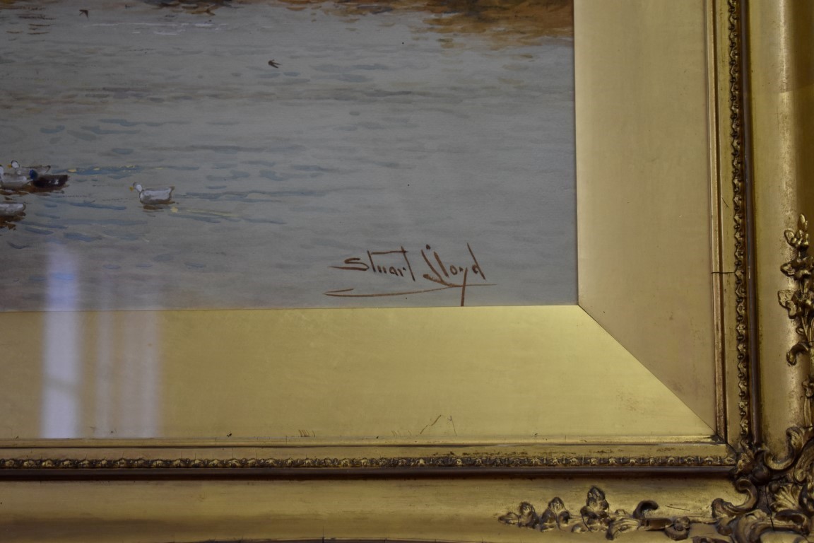 Walter Stuart Lloyd, 'Chichester', signed, watercolour, 49 x 74.5cm. - Image 2 of 2