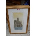 John Brunsden, 'The Cross, Chichester'; 'St Richard's Walk, Chichester', a pair, each signed,