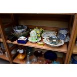 A mixed lot of pottery and porcelain, to include a Shelley part tea for two set; and Chinese items.