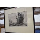 James McNeill Whistler, 'The Golden Hind', signed and titled in pencil, etching, pl.16 x 27.5cm.