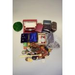 A quantity of silver jewellery; together with costume jewellery and sundry.