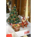 King & Country: finely painted metal figures comprising: a Christmas tree; together with Santa and