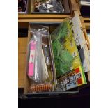 Britains: a box of Britains and other miniature plastic garden items, to include: a boxed rockpool