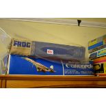 Frog Airship: a R-100 Airship model F.128; together with a battery operated Concorde, both boxed.