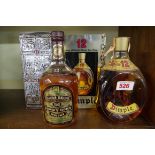 Two 70cl bottles of blended whisky, comprising: Dimple 12 year old and Chivas Regal 12 year old,