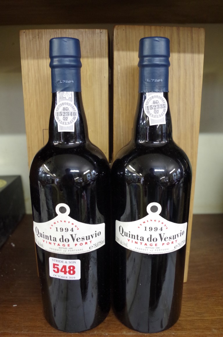 Two 75cl bottles of Quinta do Vesuvio 1994 vintage port, each in owc. (2)