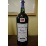 A 150cl magnum bottle of Chateau Franc Mayne 2000, Grand Cru Classe St Emilion.