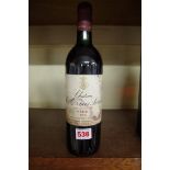 A 75cl bottle of Chateau Les Ormes Sorbet 1989, Cru Bourgeois Medoc.