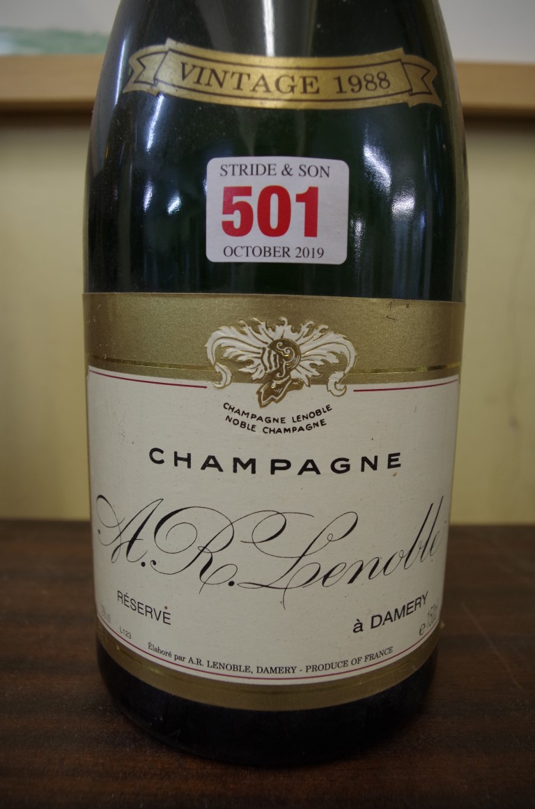 A 150cl magnum bottle of 1988 Lenoble Brut Reserve vintage champagne. - Image 2 of 2