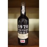 A 75cl bottle of Gonzalez Byass 1970 Vintage Port.