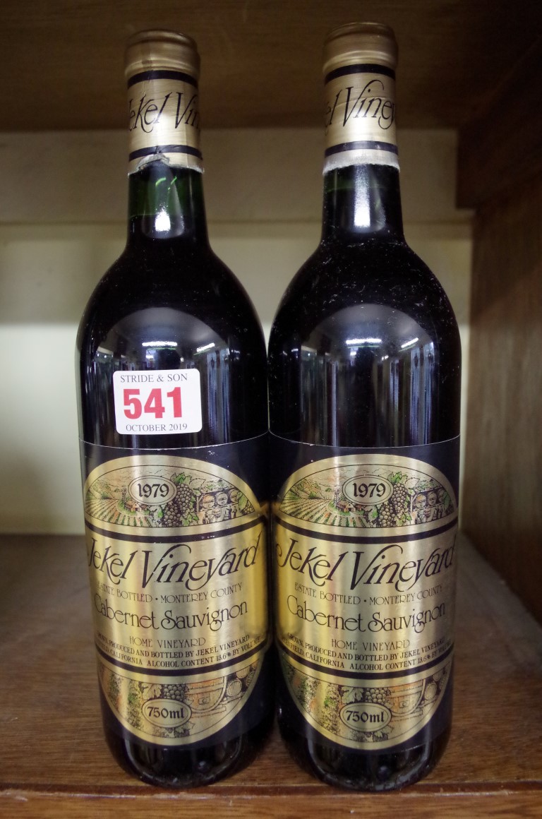 Two 75cl bottles of Jekel Home Vineyard 1979, California. (2)