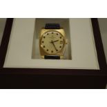 A vintage Eterna-Matic 2000 18ct yellow gold automatic wristwatch, 33.45mm, ref; 1480K, with