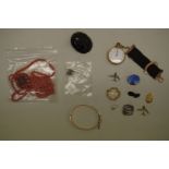 A small collection of coral jewellery; together with other items of Victorian and later jewellery.