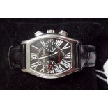 A Ulysse Nardin Michel Angelo stainless steel chronograph automatic wristwatch, 38mm, ref: 563-62.