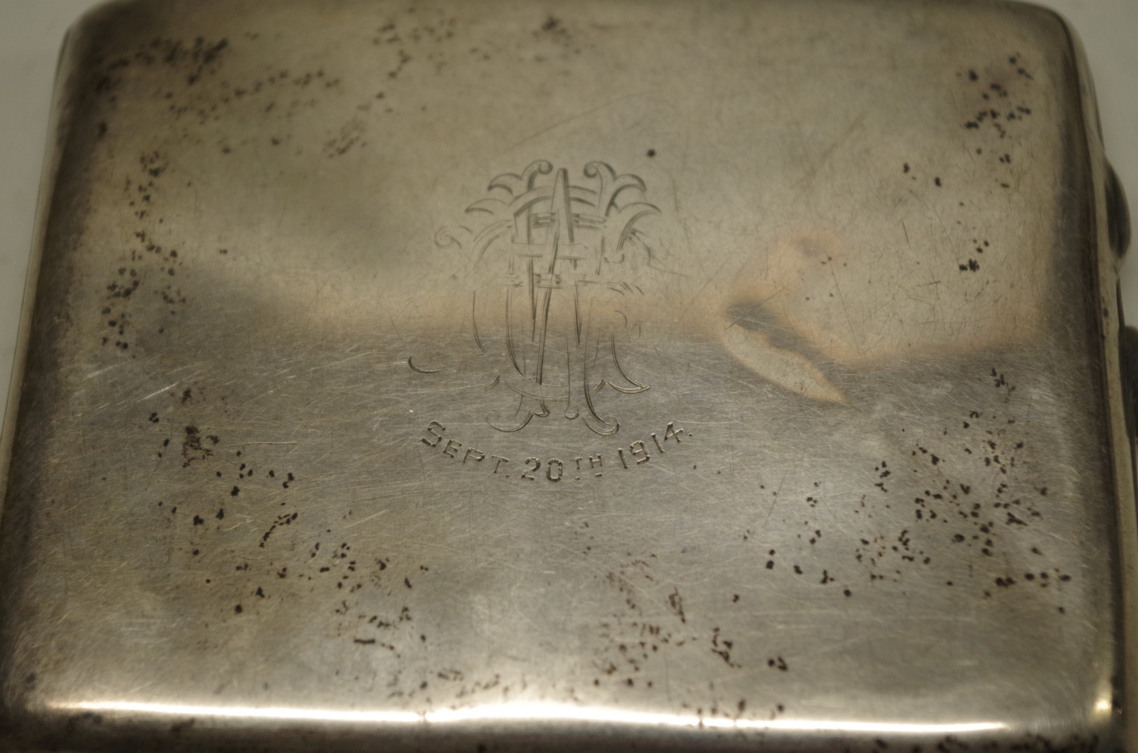 Two silver cigarette cases, 355g all in. - Image 2 of 5