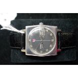 A vintage Rado 990 stainless steel automatic wristwatch, 31mm, ref: 11785, with associated leather