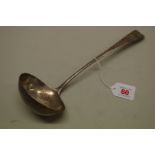A George III silver Old English pattern ladle, by George Smith II, London 1797, 191g.