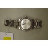 A vintage Omega stainless steel automatic ladies wristwatch, 26mm, Cal: 684, with original bracelet.