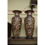 A pair of Doulton Lambeth Slater's patent, 14.5cm high.