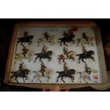 Britains: a vintage boxed set of The Band of The 1st Life Guards, No.101, (horses in three colours),