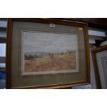 Harry Sutton Palmer, 'Sussex Downs', signed and titled, watercolour, 22.5 x 32.5cm.