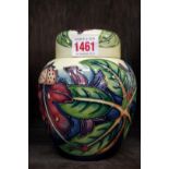 A Moorcroft 'Simeon' pattern ginger jar and cover, circa 1999, 15.5cm high.