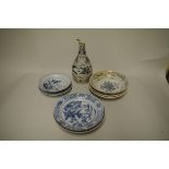 A collection of Oriental shipwreck porcelain, comprising: a Hoi An Hoard vase, 29.5cm high, (chips