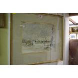 Ewan Geddes, 'Winter', signed, further inscribed on Royal Scottish Society label verso, watercolour,