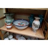 A mixed group of Chinese and Japanese pottery and porcelain.