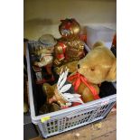 A small collection of toys, teddies and automata. (4)