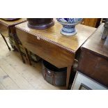 A George III mahogany Pembroke table, 81cm wide.