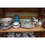 A collection of 19th century and later pottery and porcelain.