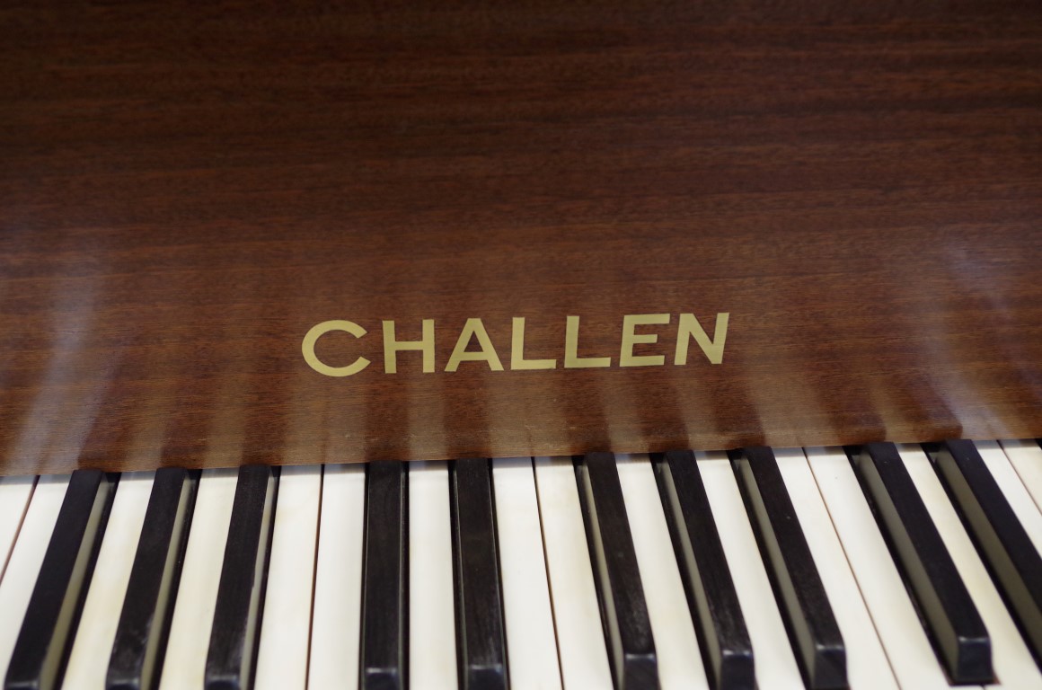 A Challen mahogany baby grand piano, length including keyboard 140cm; together with duet stool. - Image 2 of 2