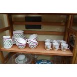 A Foley 'Graham Sutherland' part tea set; together with a set of six German porcelain cups and