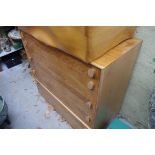 A vintage teak chest of drawers, by Meredew, 98cm wide.